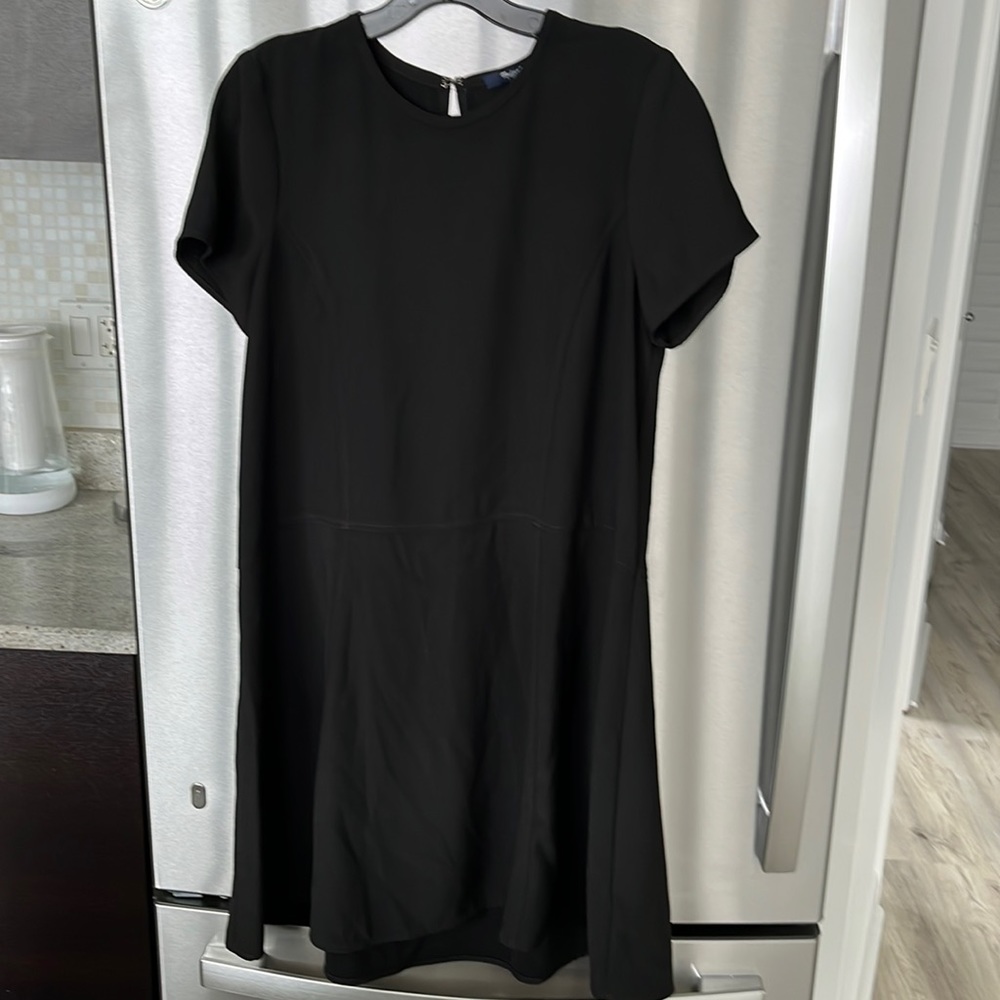 Madewell black skater dress in size 10!